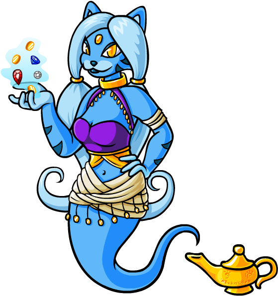 Genie 2012 By Amethystkirby - Furry Genie (600x600)
