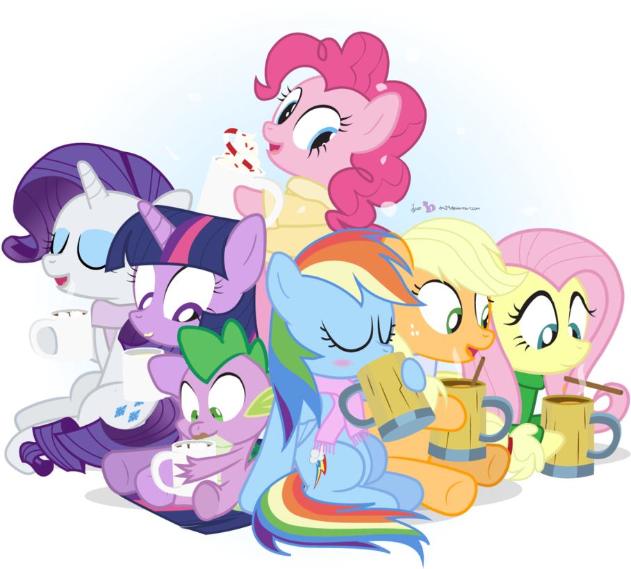 Drink Up The Holidays By Dm29 - Mlp Drink Fan Art (1186x1024)