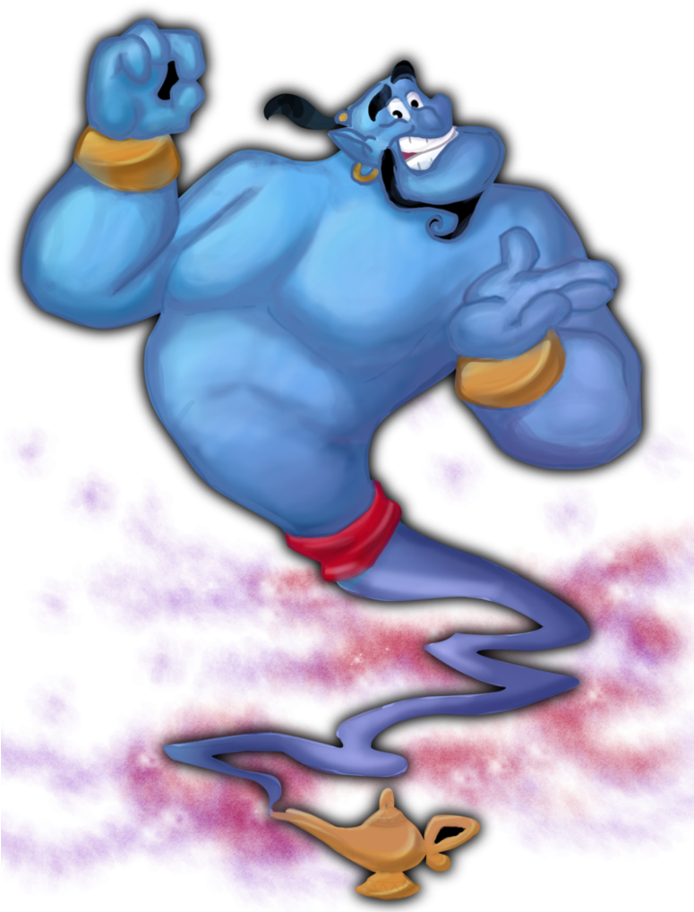 Genie By Emo-wolfyes - Cartoon (774x1032)