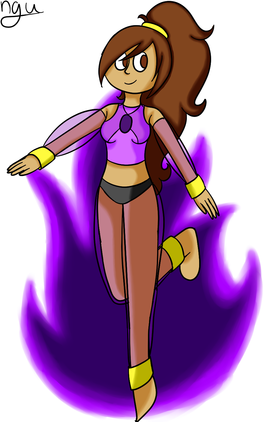 Genie Oc By Ngus-art - Cartoon (885x1416)