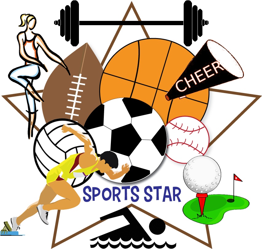 School Sport Clip - Golf Ball Clip Art (861x828)
