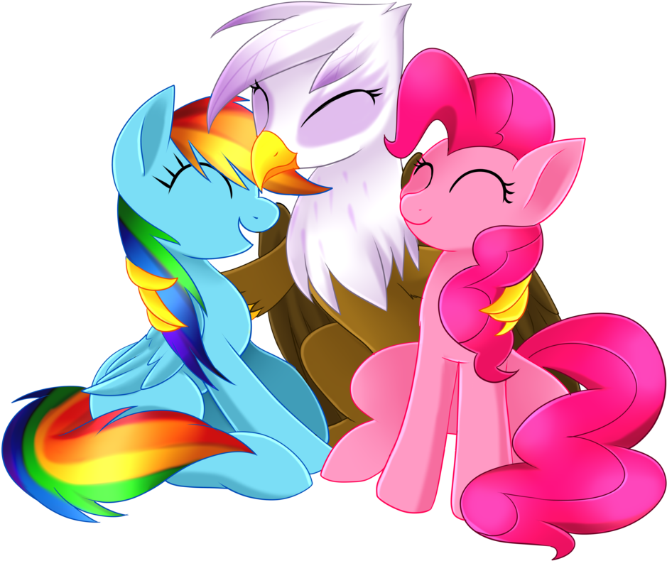 × - Gilda X Pinkie X Rainbow (1024x838)