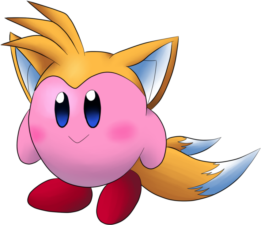 Super Sonic Kirby Hat - Cartoon (970x823)