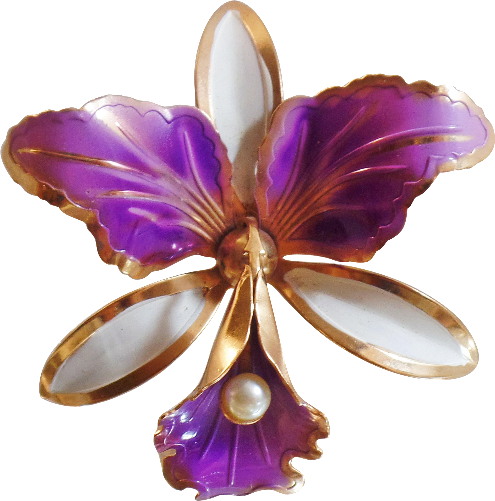 Vintage Purple Orchid Brooch - Brooch (1913x1913)