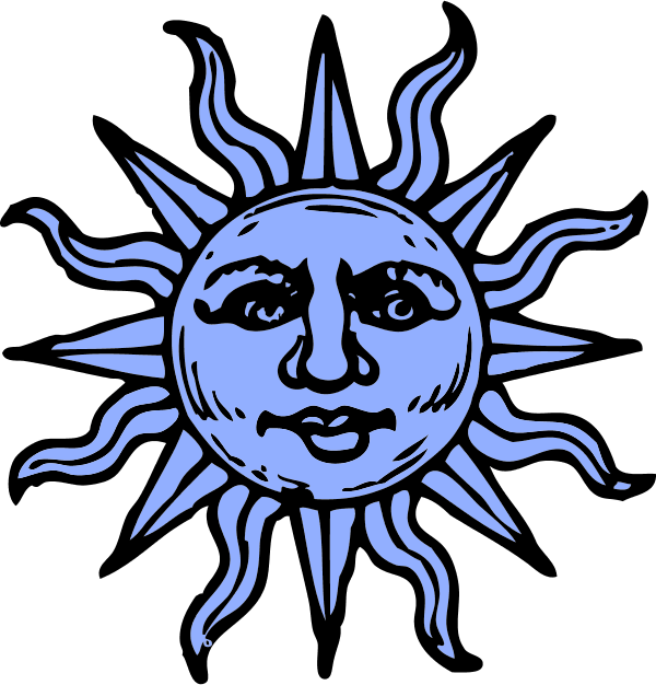 Free Sun Clipart - Sun Drawing (600x626)