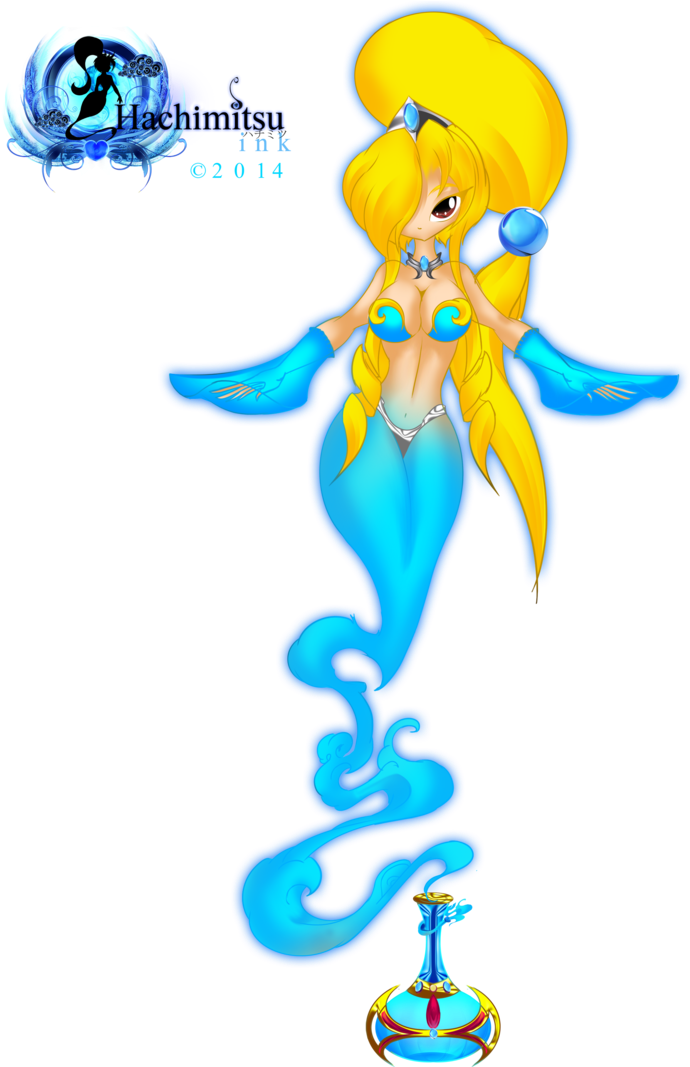 Genie Claudia By Hachimitsu-ink - Dream Of Phoebe (749x1066)