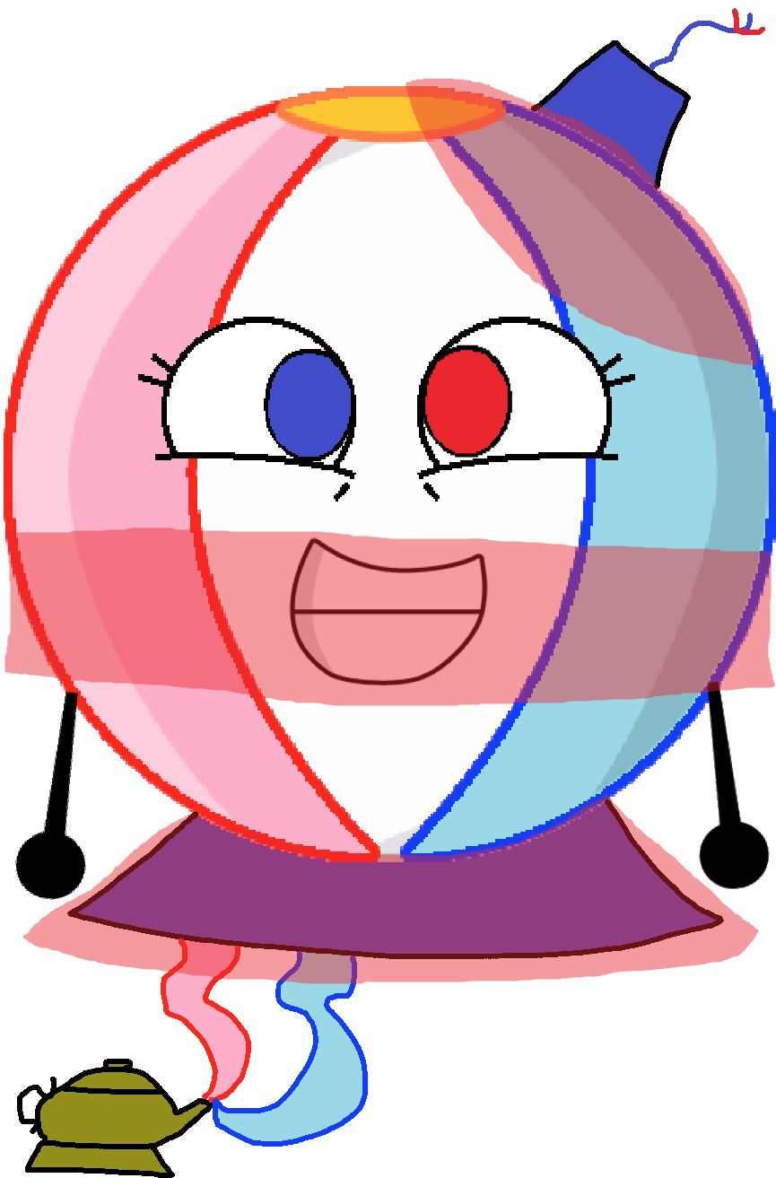 Beach Ball As A Genie Vector By Thedrksiren - Digital Art (867x1319)