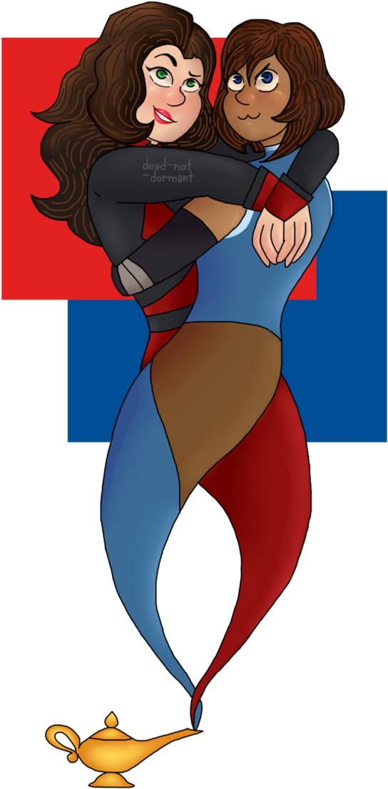 Korrasami Genie Request By Beingofmalevolence - Cartoon (697x1146)
