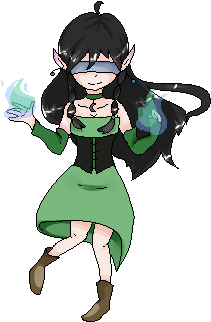 Becca The Elf-genie - Cartoon (719x400)