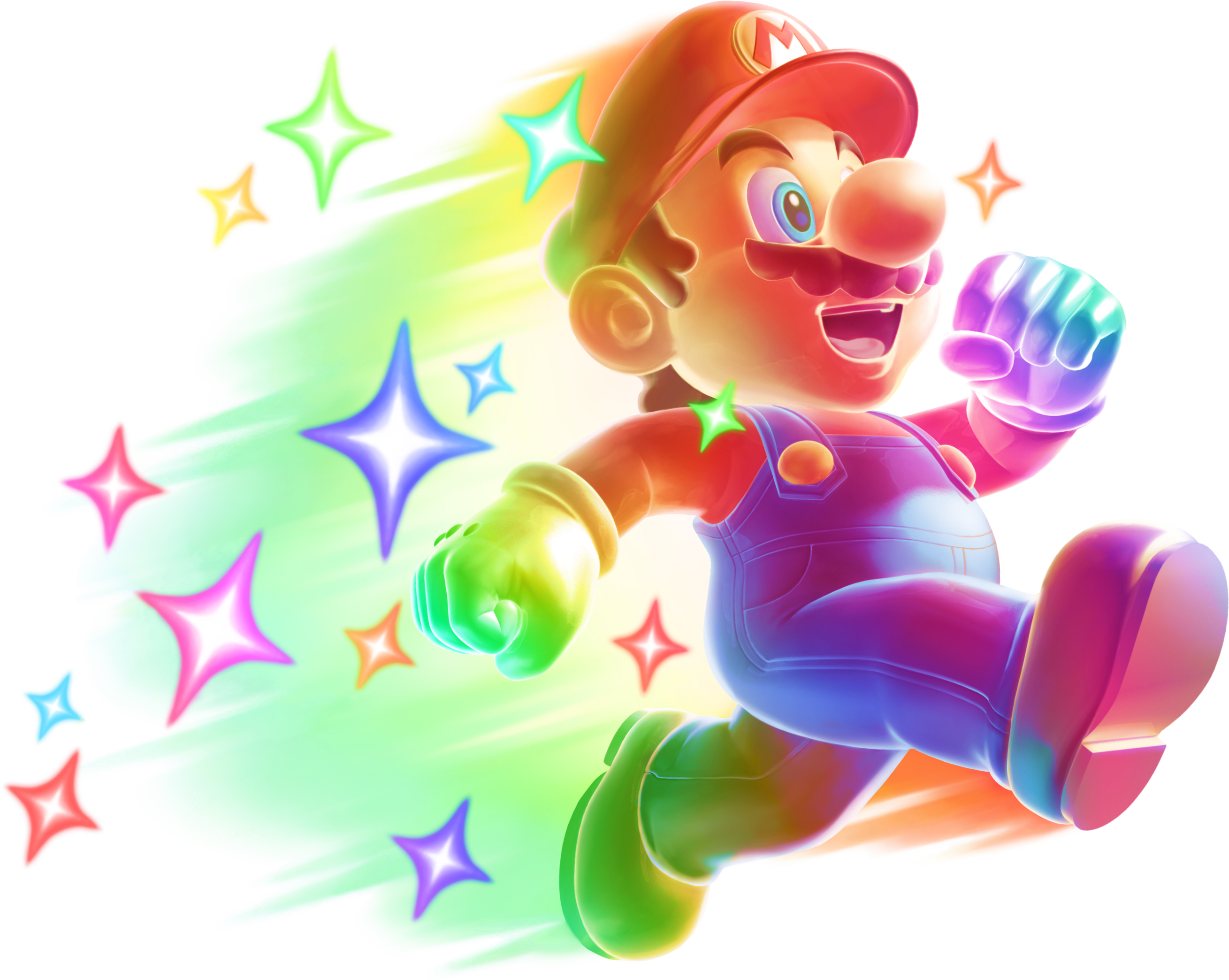 Power-ups - Super Mario Star Mario (2619x2088)