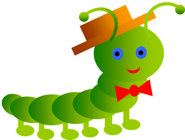 Caterpillar Clipart Inchworm - Bild Raupe (640x487)