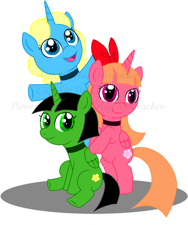 Powerpuff Ponies By Clipchip Powerpuff Ponies By Clipchip - The Powerpuff Girls (900x1023)