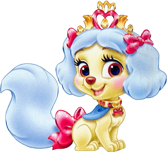 Cute Little Dog Clipart Collection - Jakks Pacific Palace Pets Glitzy Glitter, Muffin (573x522)
