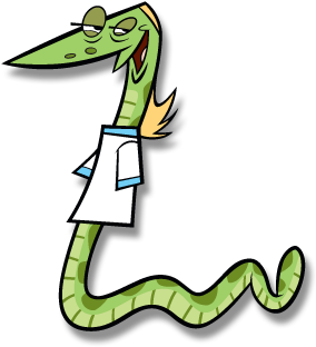 Python Logo Clipart Snake Face - My Gym Partner's A Monkey Characters (293x462)