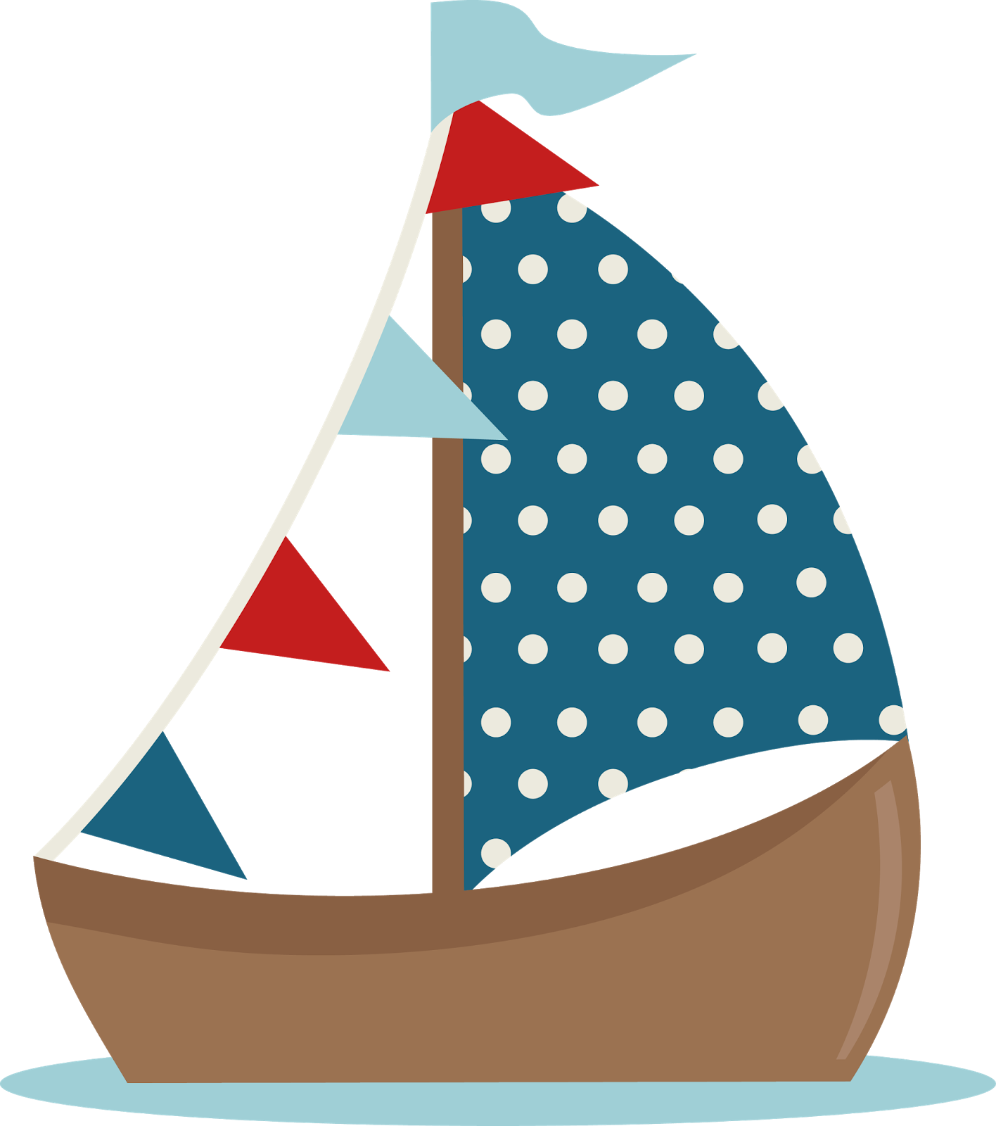 Free Cute Lighthouse Clipart - Cute Sail Boat (1416x1600)
