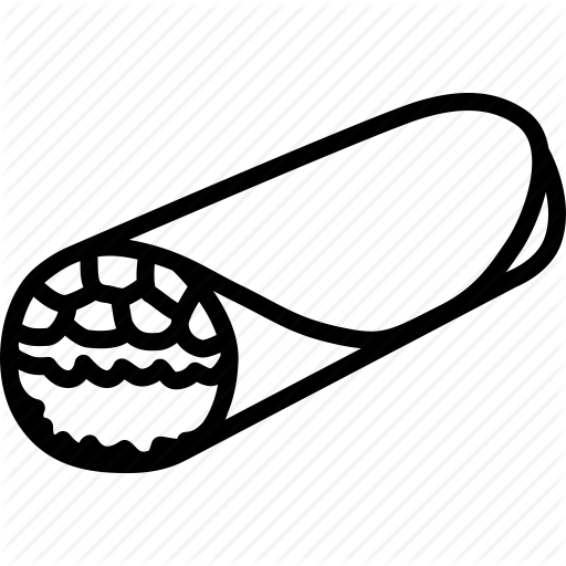 Breakfast Burrito - Burrito Icon (512x512)