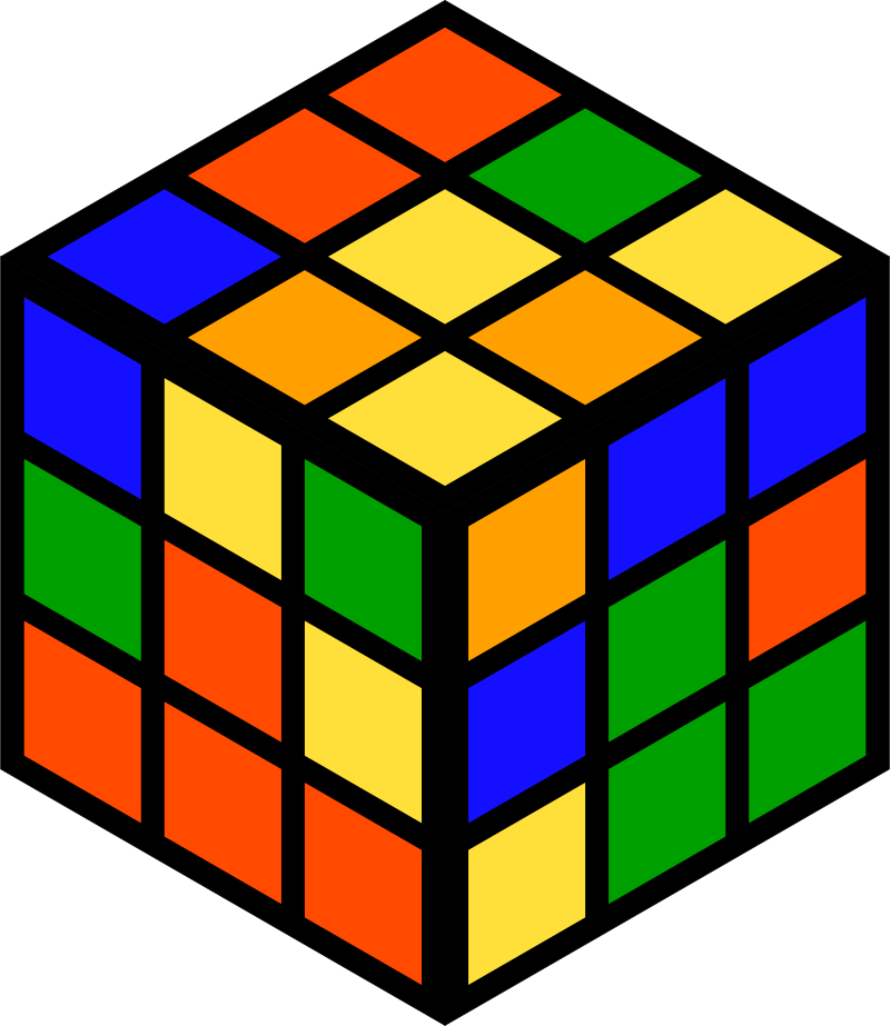 Invert Colors When Plotting A Png File Using Matplotlib - Rubik's Cube Last Layer (800x923)