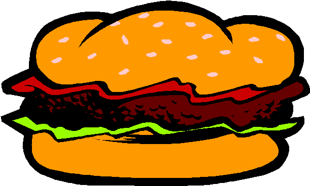 Cookout Clip Art Free - Hamburger Clipart (635x380)