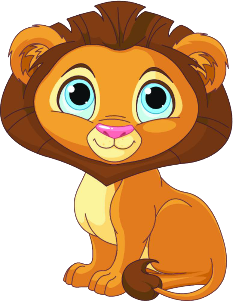 Lion Cartoon Clip Art - My Animal Abc Book [book] (775x1000)