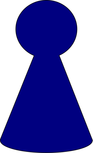 Ludo Piece Plum Purple - Game Pieces Clip Art (300x496)