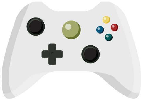 Joystick Clipart Xbox - Game Controller Clip Art (480x336)
