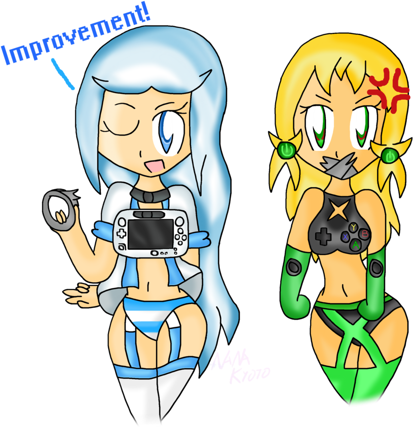 Wii U X Xbox One Tan - Cartoon (886x901)