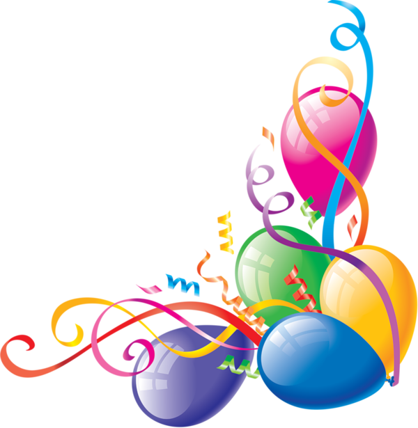 Art Deco Clip Art - Balloon Borders (600x615)