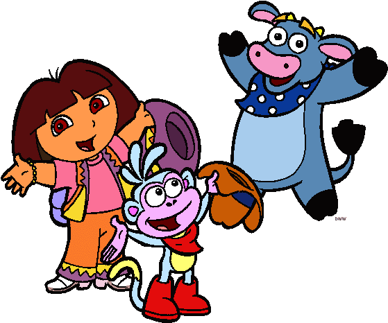 Good Bye Clip Art Good Bye - Dora The Explorer And Friends (559x472)