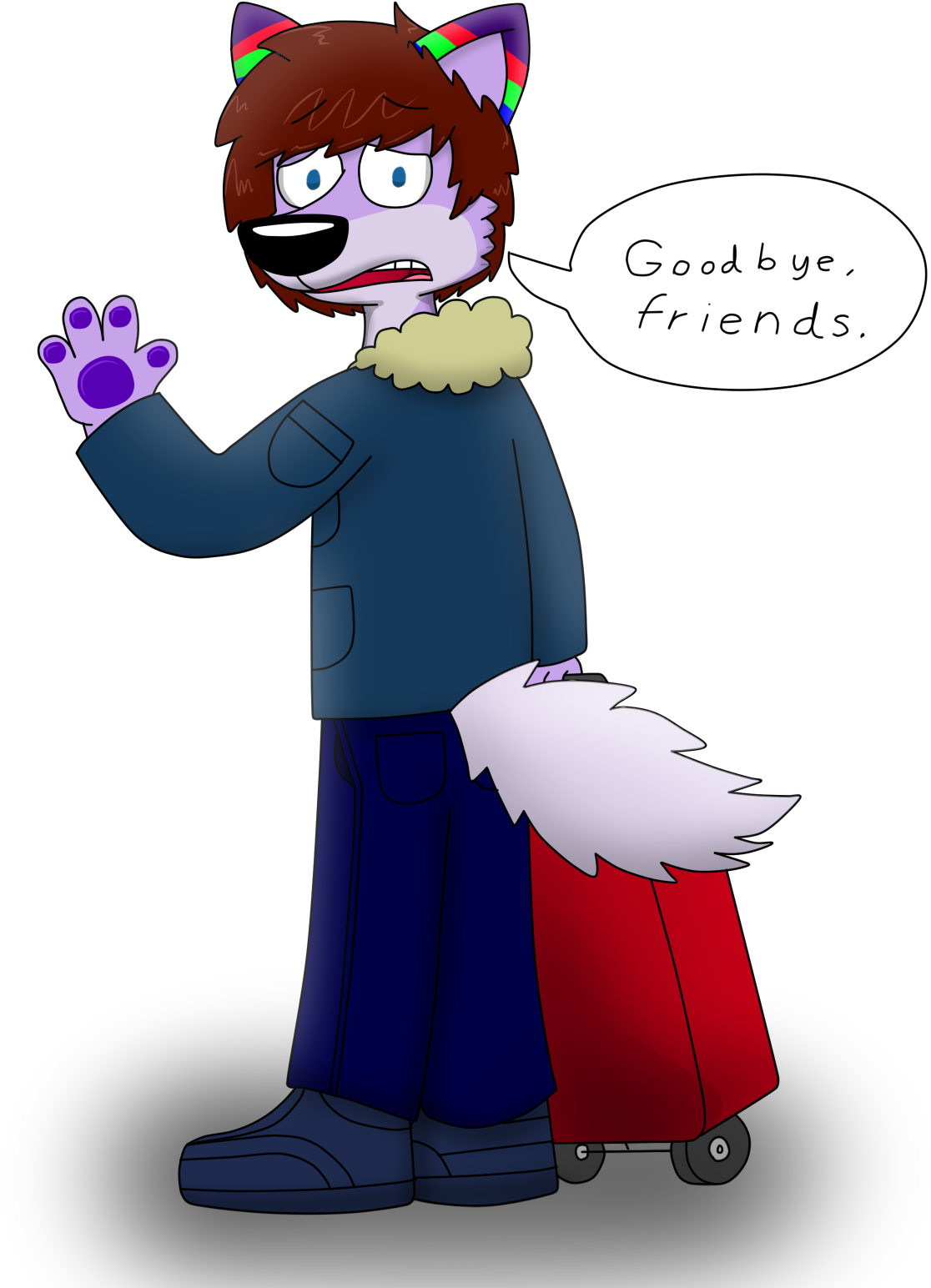 Goodbye Friends By Aygodeviant - Cartoon (1200x1600)