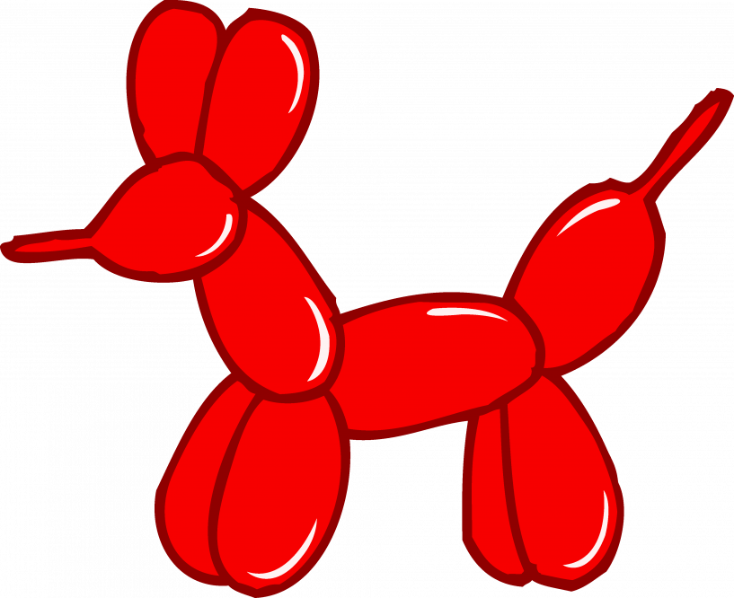 Balloon Animal Clipart (817x666)