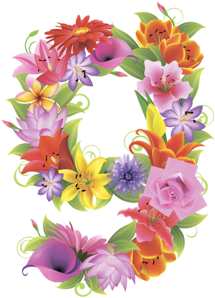 Английский Алфавит, Буква G, Цветочный Алфавит, Цветы, - Bouquet (450x600)