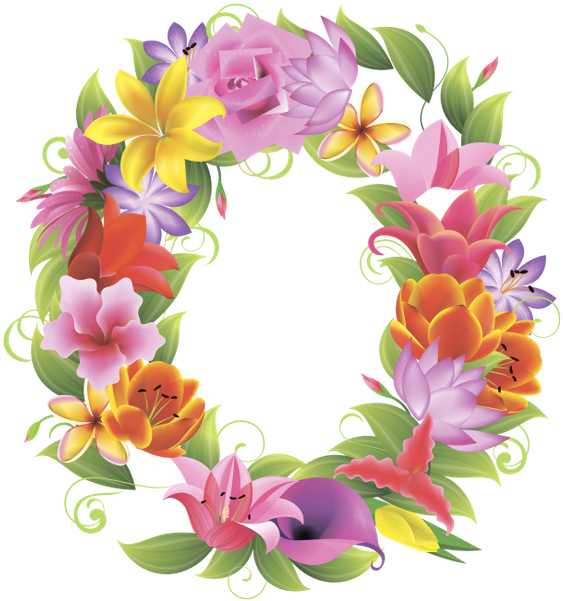 Английский Алфавит, Буква O, Цветочный Алфавит, Цветы, - Цветочный Алфавит (577x600)