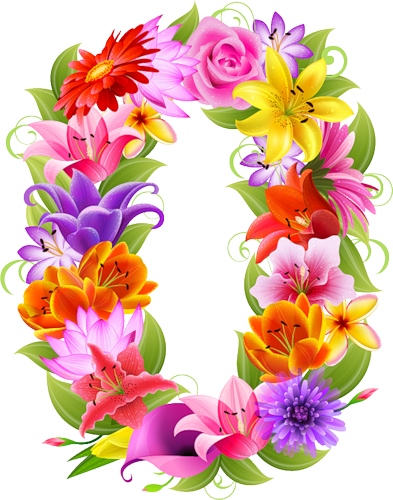 0 7347f 30ad160b L - Numeros 1 Con Flores (393x500)