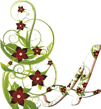 Animated Flowers Blooms Alphabet List Page - Alphabet R In Heart Wallpaper Gif (367x380)