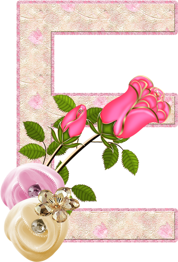 Flores Y Letras Para Decoupage - Letter (665x1280)