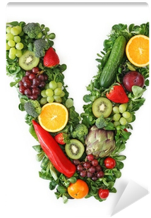 Papier Peint Alphabet De Fruits Et De Légumes - Vegetarian Cuisine (great Little Cooking Books) (400x400)