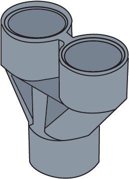 3/4" Pvc "y" Connector Product Ims - 3/4" Pvc "y" Connector Product Ims (400x400)