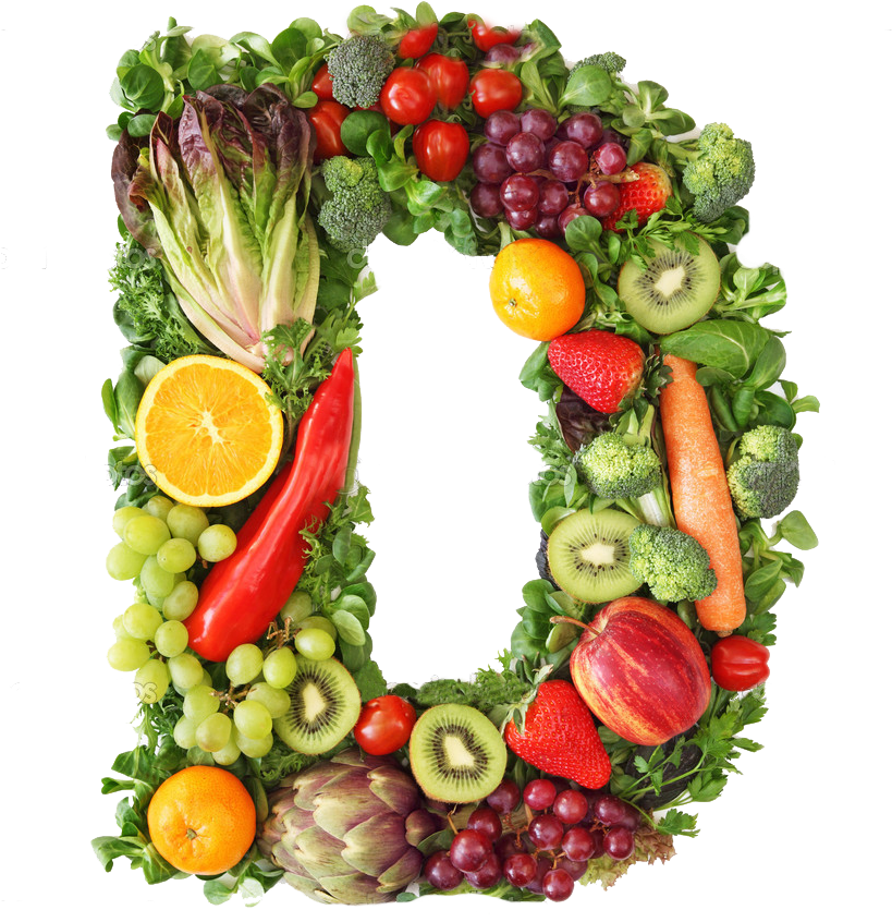 Depositphotos 5453447 Fruit And Vegetable Alphabet - Vitamin D In Vegetables And Fruits (839x1023)