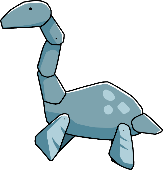 Plesiosaurus Su - Scribblenauts Dinosaurs (664x689)