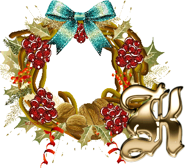 Alphabet Couronne 21 12 2014 - Wreath (402x355)