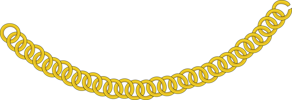 Gold Chain - Gold Chain Clipart (958x329)