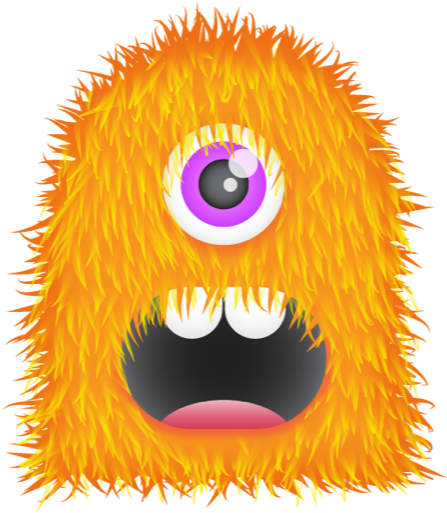 Orange Monster Icon Clipart - Monster Png (512x512)
