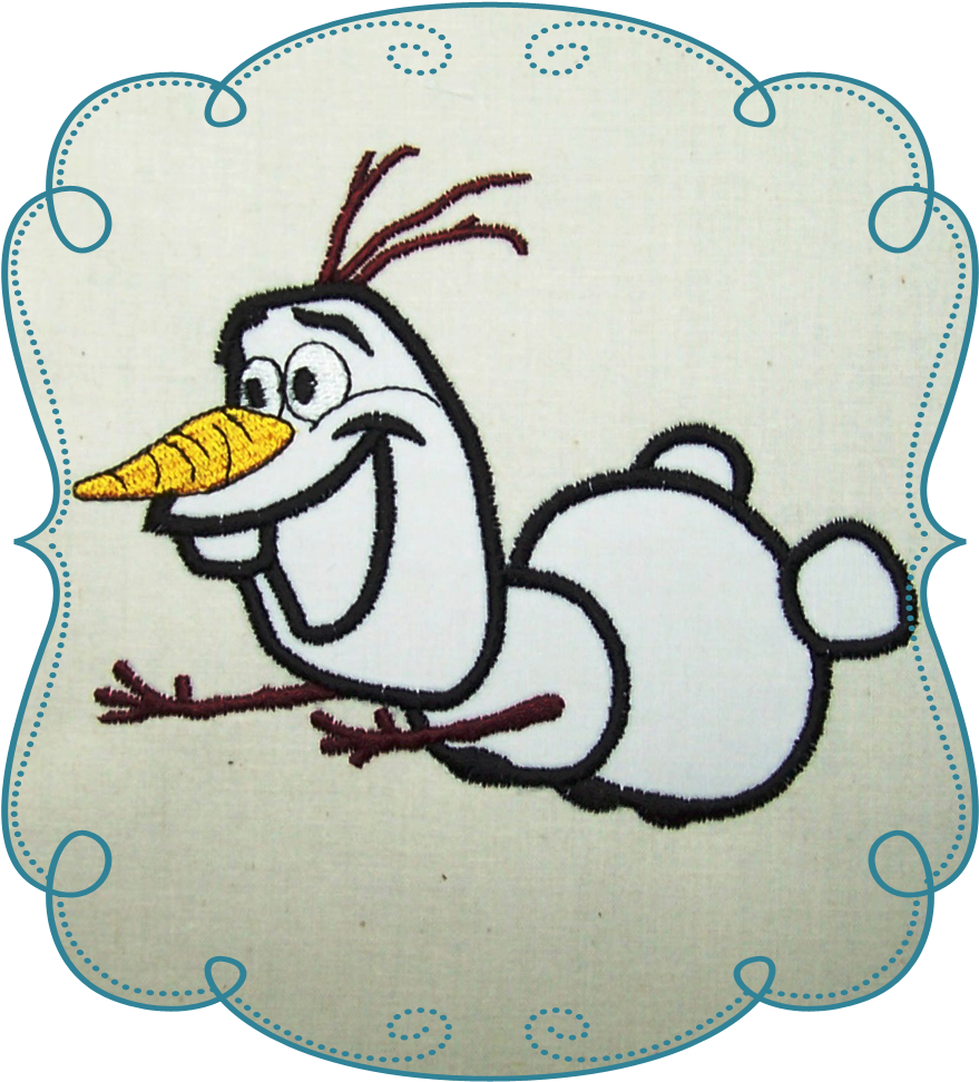 Olaff Applique Machine Embroidery Design Pattern-instant - Embroidery (1000x1000)