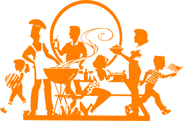 Summer Cookout Clipart - Cookout Clipart (600x396)