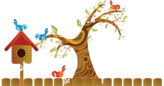 Cat Tree - Fall Tree Clip Art (569x298)