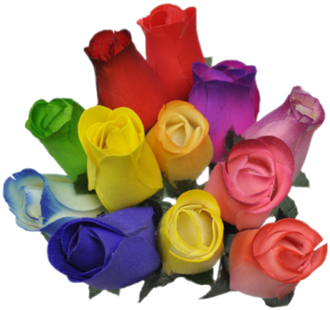 N1ghtcrawlers - Bouquet Of Different Color Roses (500x443)