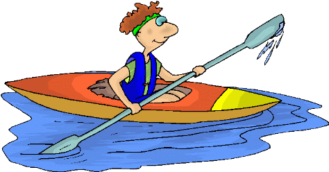Kayaker Cliparts - Row Clipart (500x247)