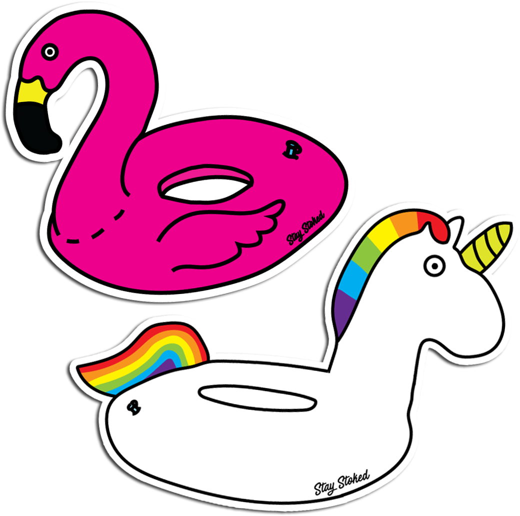 Pool Floats Sticker Pack - Pool Float Clipart Png (1060x1060)