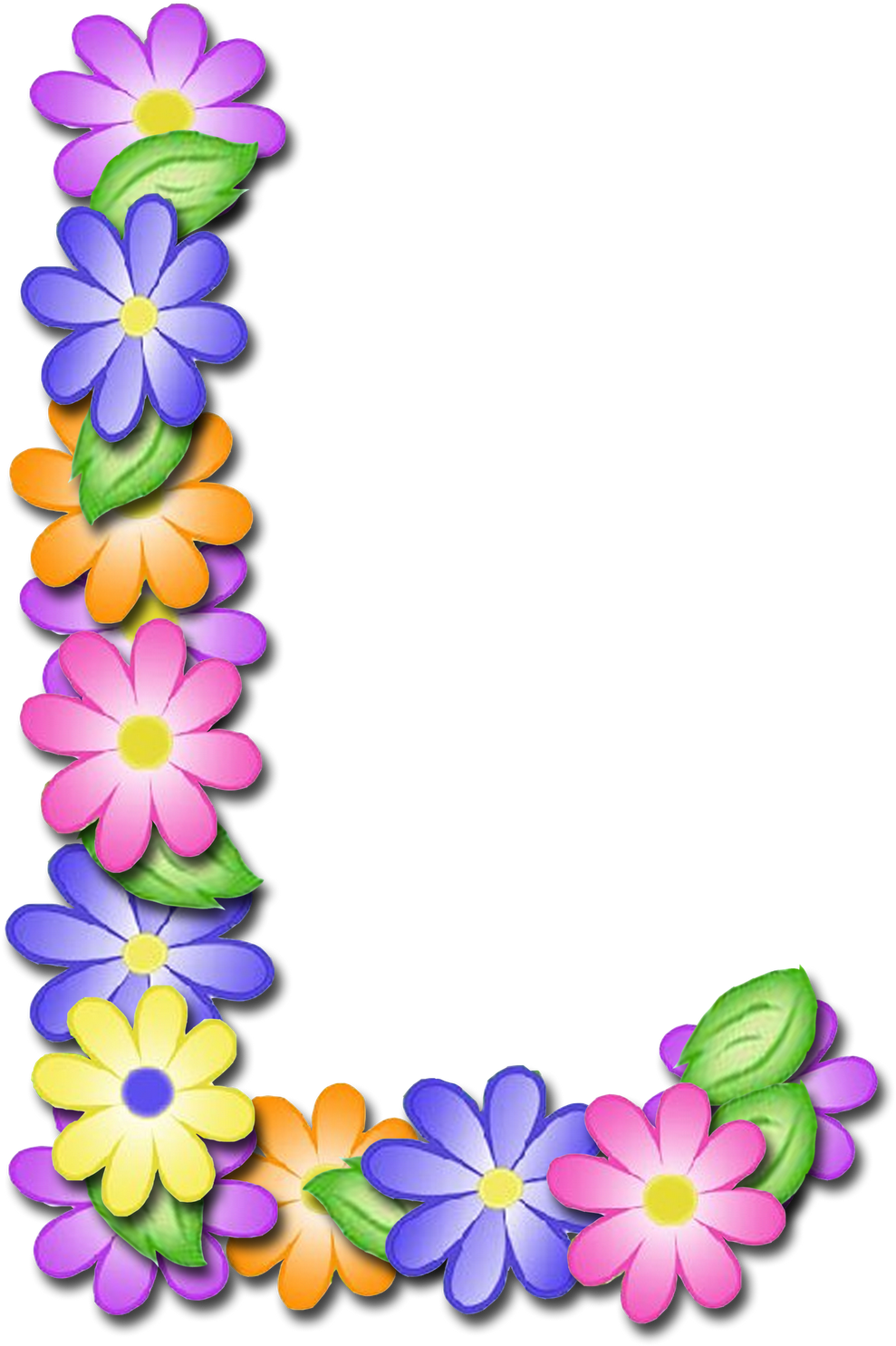 Alfabeto De Primavera Letras Em Png Muito Lindo Letras - U Flower Letters Png (1600x1546)