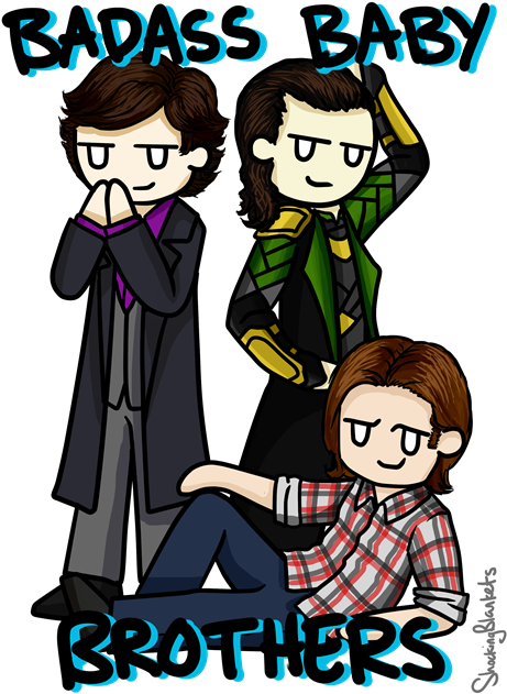 Badass Baby Brothers By Shockingblankets - Loki Fanfiction Big Brother Thor (480x640)